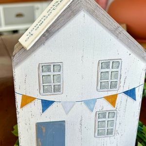 “Welcome to the Beach” Quill to Paper by Sixtrees - Wood House/Wood Message Tag